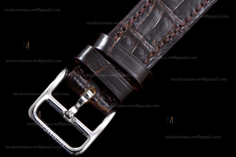 Hermes Slim D Series SS/LE BVF Wht/Bro Diams Quartz 