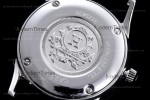 Hermes Slim D Series SS/LE BVF Wht/Bro Diams Quartz 