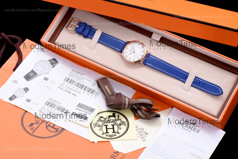 Hermes Slim D Series RG/LE BVF Wht/Blu Quartz 