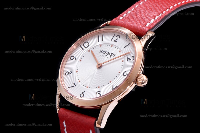 Hermes Slim D Series RG/LE BVF Wht/Red Quartz 