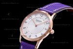 Hermes Slim D Series RG/LE BVF Wht/Per Quartz 