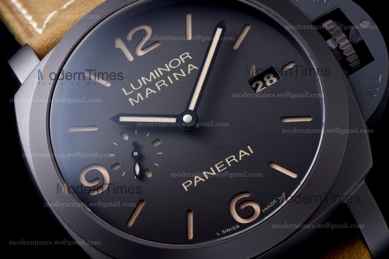 Panerai Luminor 1950 Series Cer/LE Blk/Bro VSF P.9001 Automatic PAM00386