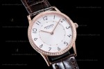 Hermes Slim D Series RG/LE BVF Wht/Bro Diams Quartz 