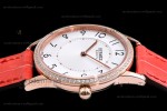 Hermes Slim D Series RG/LE BVF Wht/Red Diams Quartz 