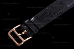 Hermes Slim D Series RG/LE BVF Wht/Blk Diams Quartz 