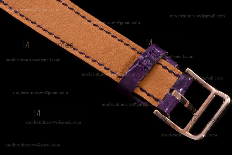 Hermes Slim D Series RG/LE BVF Wht/Bro Quartz 