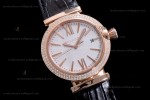 Bvlgari LVCEA Series RG/LE Wht/Blk Diams BVF Automatic 