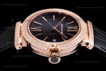 Bvlgari LVCEA Series RG/LE Blk/Blk Diams BVF Automatic 