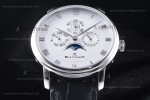 Blancpain Villeret SS/LE Wht/Blk Sapphire ZBF Automatic 6057-1542-55B
