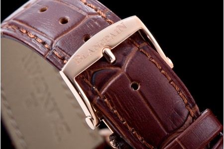 Blancpain Villeret RG/LE Blk/Bro Sapphire ZBF Automatic 6057-3642-55B