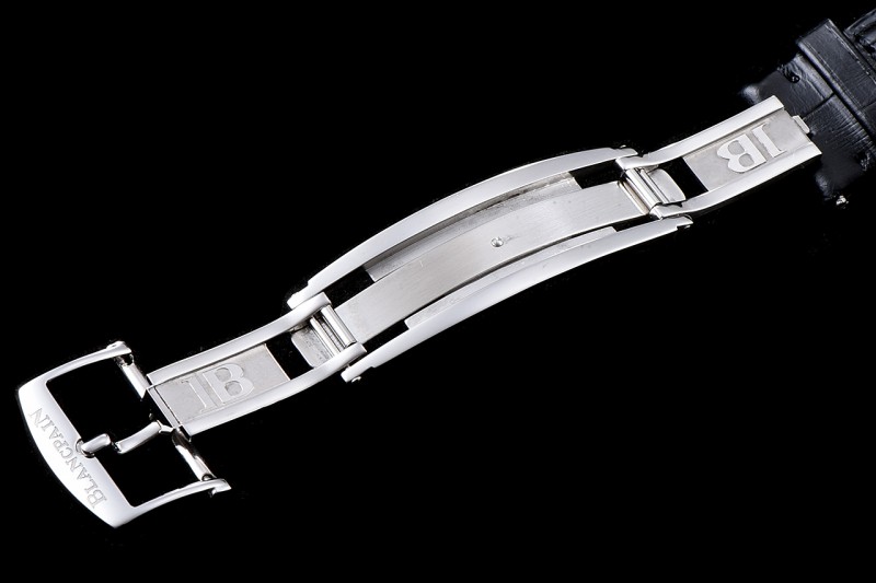 Blancpain Villeret SS/LE Wht/Blk Sapphire ZBF Automatic 6659-3431-55B