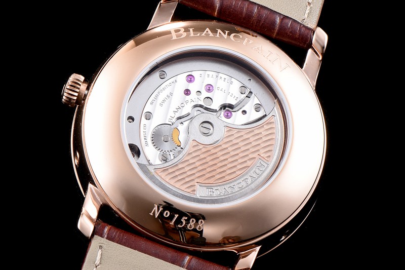 Blancpain Villeret RG/LE Blk/Bro Sapphire ZBF Automatic 6057-3642-55B