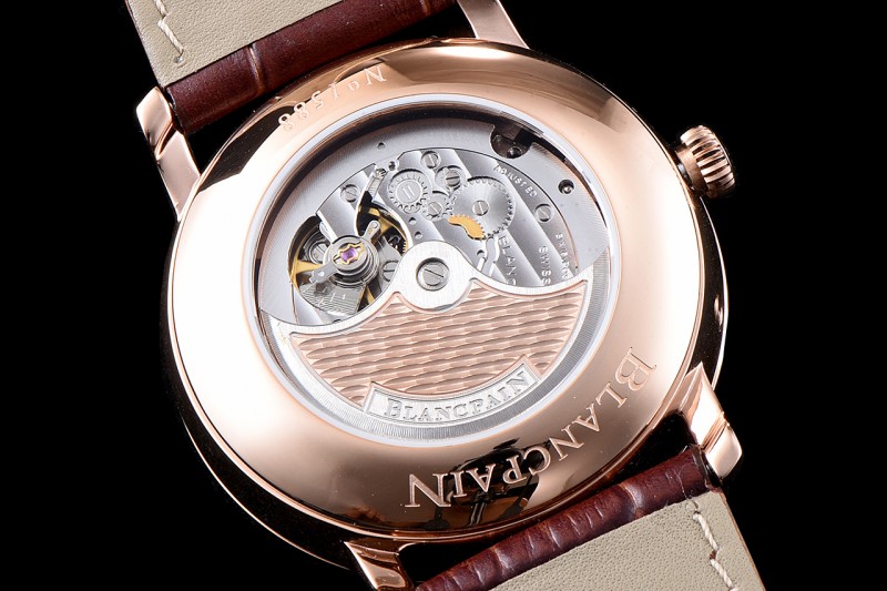 Blancpain Villeret RG/LE Blk/Bro Sapphire ZBF Automatic 6057-3642-55B