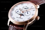 Blancpain Villeret RG/LE Wht/Bro Sapphire ZBF Automatic 6659-3631-58B