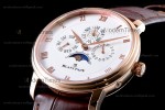 Blancpain Villeret RG/LE Wht/Bro Sapphire ZBF Automatic 6057-3642-55B