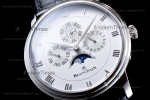 Blancpain Villeret SS/LE Wht/Blk Sapphire ZBF Automatic 6057-1542-55B