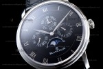 Blancpain Villeret SS/LE Blk/Blk Sapphire ZBF Automatic 6057-1542-55B