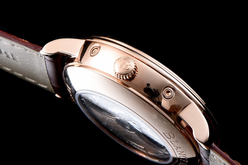 Blancpain Villeret RG/LE Blk/Bro Sapphire ZBF Automatic 6659-3631-58B
