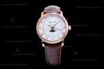 Blancpain Villeret RG/LE Wht/Bro Sapphire ZBF Automatic 6664-3642-55B