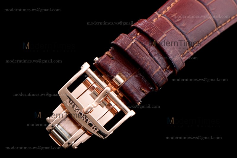 Blancpain Villeret RG/LE Wht/Bro Sapphire ZBF Automatic 6664-3642-55B