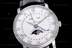 Blancpain Villeret SS/LE Wht/Blk Sapphire OMF Automatic 6654A-1127-55B