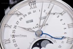 Blancpain Villeret SS/LE Wht/Blk Sapphire OMF Automatic 6654A-1127-55B