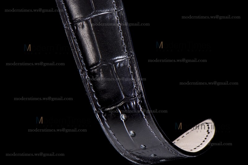 Blancpain Villeret SS/LE Wht/Blk Sapphire OMF Automatic 6654A-1127-55B