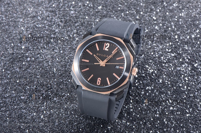 Bvlgari OCTO Series RG/RU Quartz WMJ 102581 BGO41BBSVD