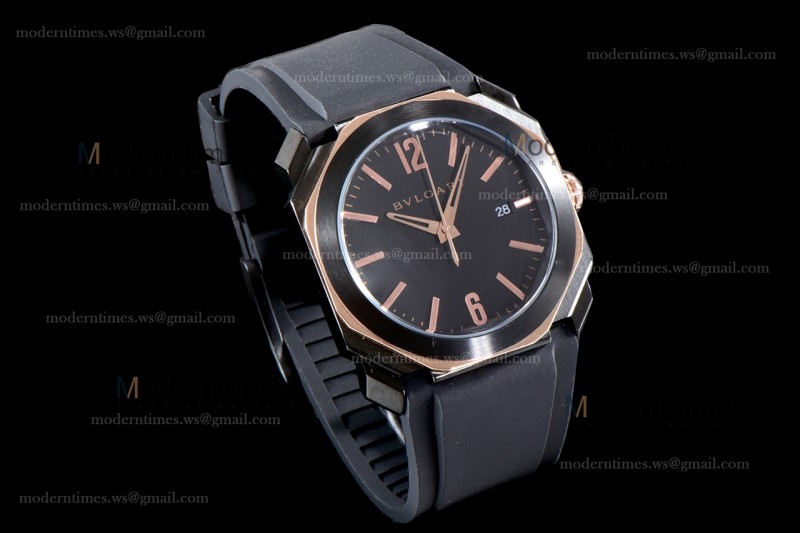 Bvlgari OCTO Series RG/RU Quartz WMJ 102581 BGO41BBSVD