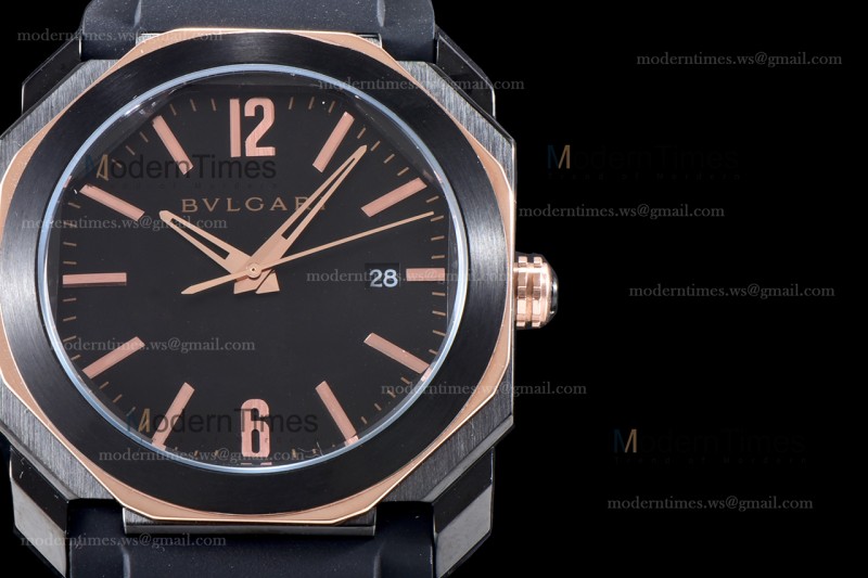 Bvlgari OCTO Series RG/RU Quartz WMJ 102581 BGO41BBSVD