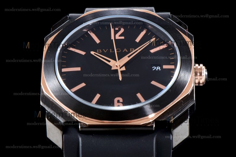 Bvlgari OCTO Series RG/RU Quartz WMJ 102581 BGO41BBSVD