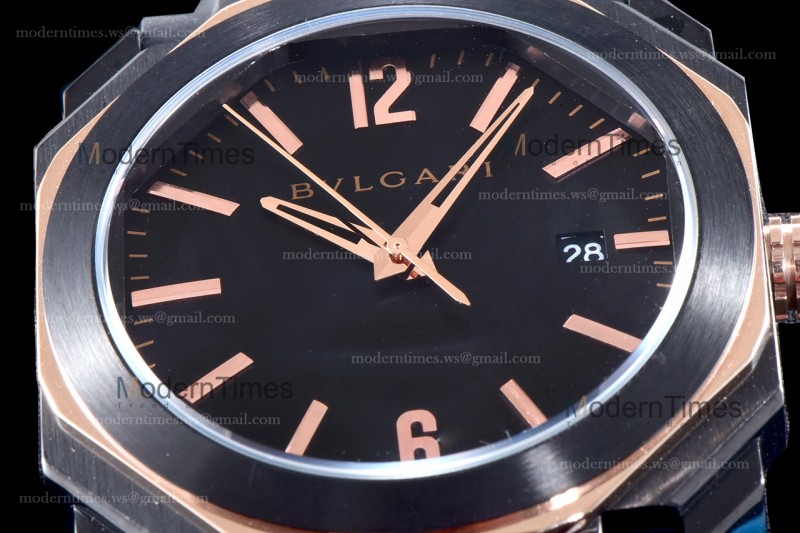 Bvlgari OCTO Series RG/RU Quartz WMJ 102581 BGO41BBSVD