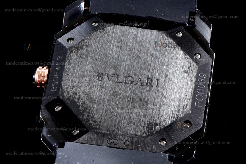 Bvlgari OCTO Series RG/RU Quartz WMJ 102581 BGO41BBSVD