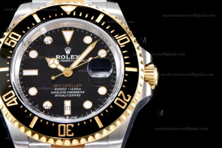 Rolex Sea Dweller Series SS/SS Ceramic YG/SS Ceramic Black ARF Automatic Cal.ASIA2836-2 126603-0001 904L V3