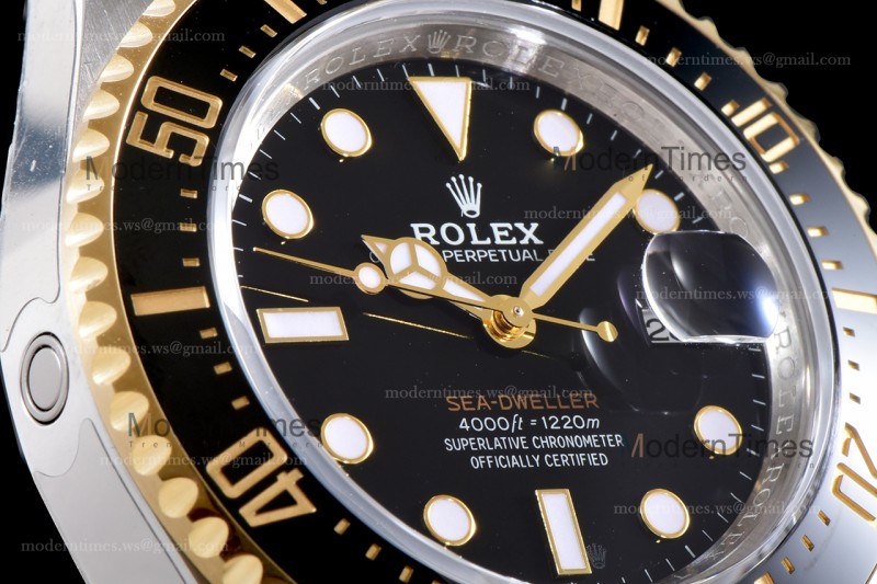 Rolex Sea Dweller Series SS/SS Ceramic YG/SS Ceramic Black ARF Automatic Cal.ASIA2836-2 126603-0001 904L V3
