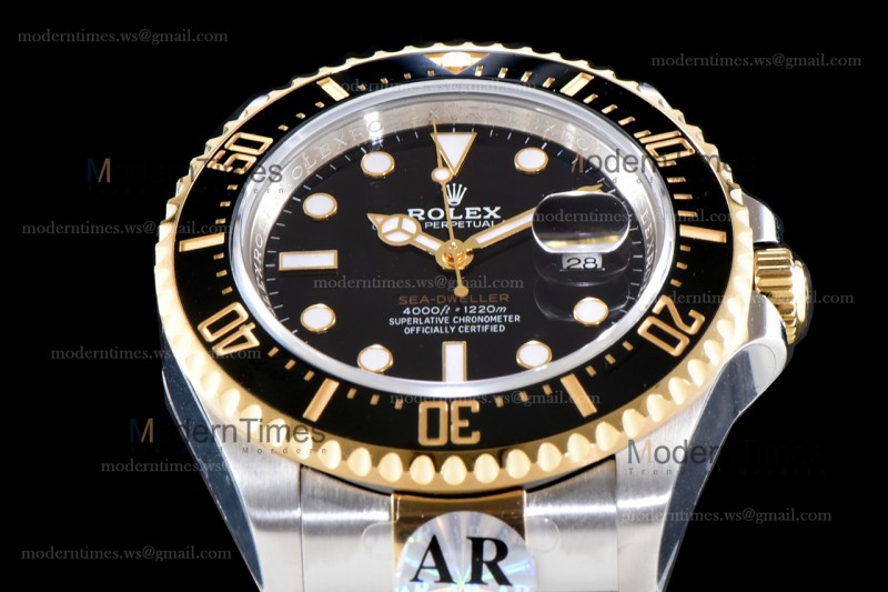 Rolex Sea Dweller Series SS/SS Ceramic YG/SS Ceramic Black ARF Automatic Cal.ASIA2836-2 126603-0001 904L V3