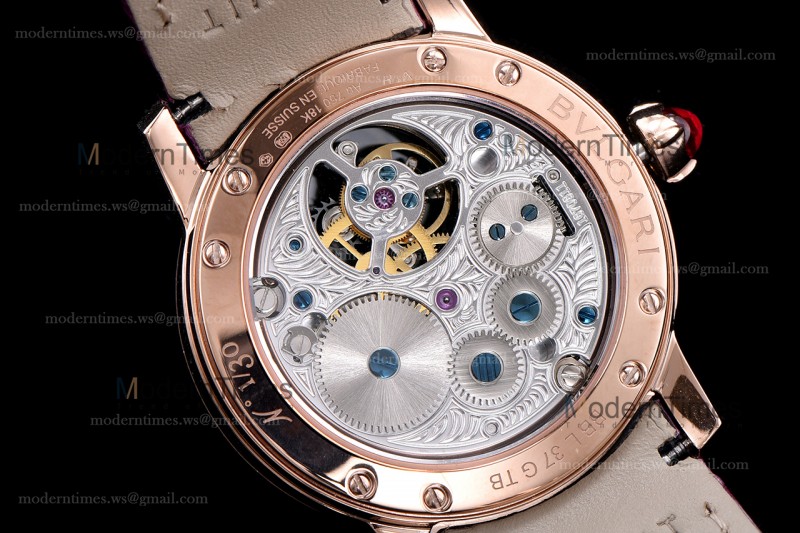 Bvlgari Bvlgari Series RG/LE Diams Red/PP Tourbillon TFF Automatic 102165 BBLP37PDGDLTB
