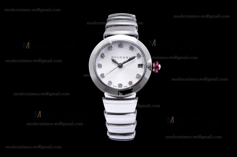Bvlgari LVCEA Series SS/SS Wht BVF Automatic/Quartz 102195 LU28C6SSD