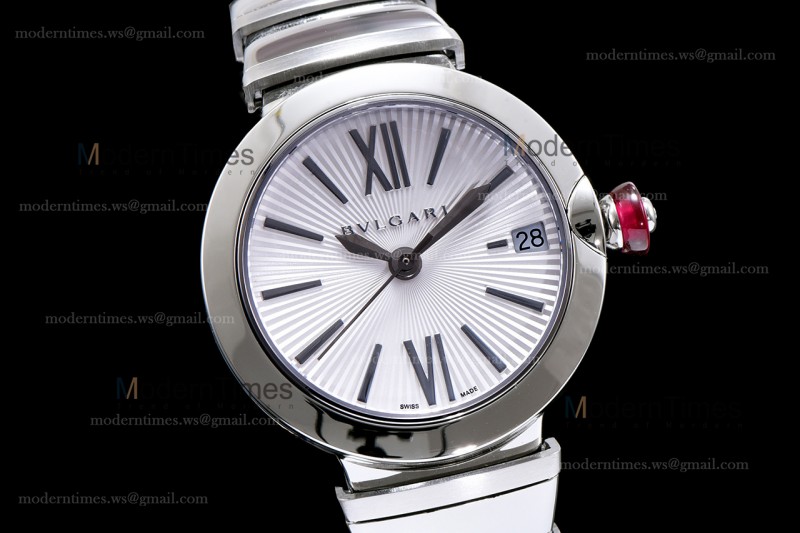 Bvlgari LVCEA Series SS/SS Wht BVF Automatic/Quartz 102195 LU28C6SSD