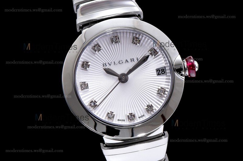 Bvlgari LVCEA Series SS/SS Wht BVF Automatic/Quartz 102195 LU28C6SSD