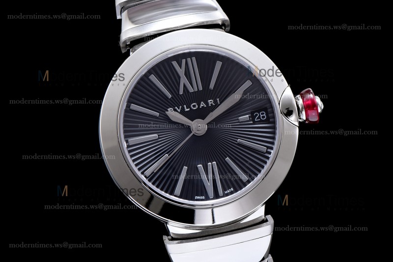 Bvlgari LVCEA Series SS/SS Blk BVF Automatic/Quartz 102195 LU28C6SSD