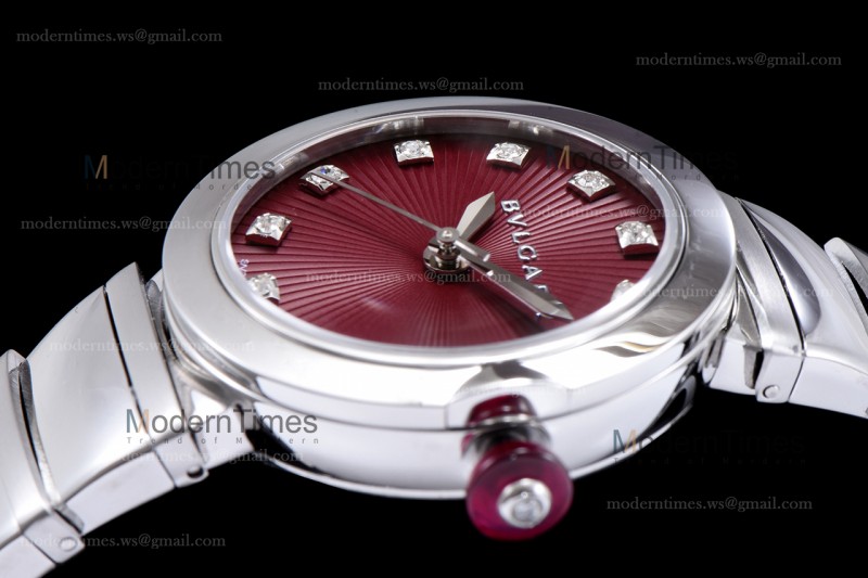 Bvlgari LVCEA Series SS/SS Red BVF Automatic/Quartz 102199 LU33WSSD/11