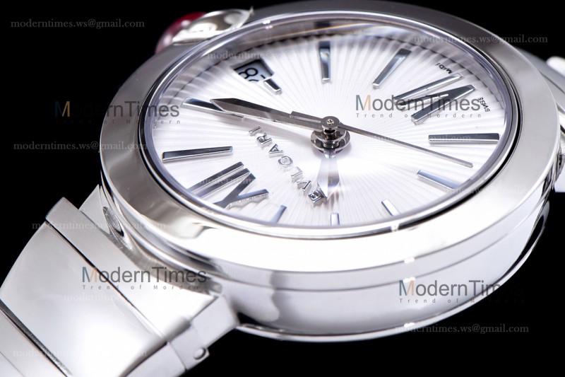 Bvlgari LVCEA Series SS/SS Wht BVF Automatic/Quartz 102195 LU28C6SSD
