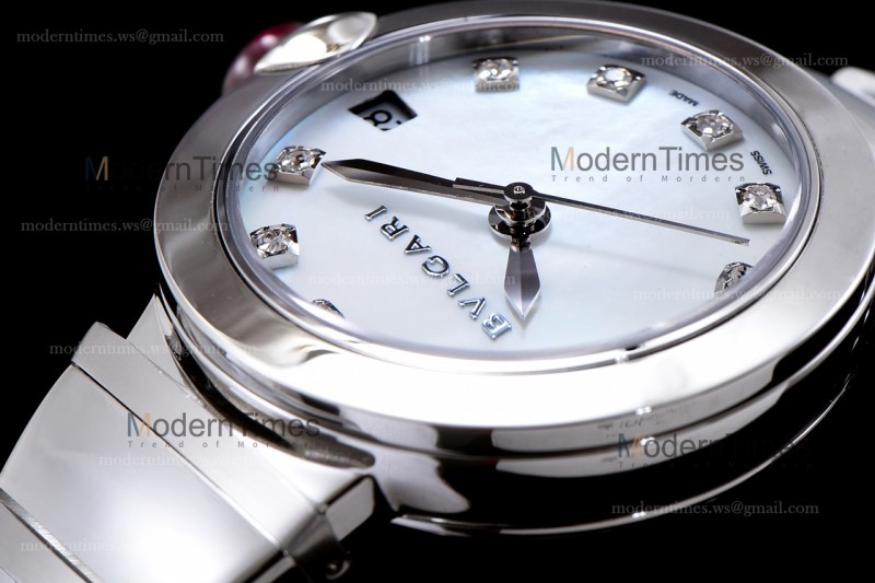 Bvlgari LVCEA Series SS/SS Wht BVF Automatic/Quartz 102199 LU33WSSD/11