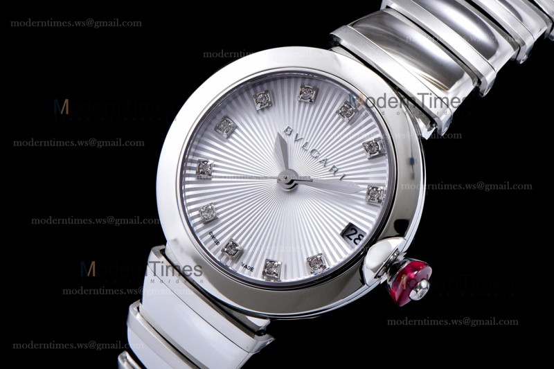 Bvlgari LVCEA Series SS/SS Wht BVF Automatic/Quartz 102195 LU28C6SSD