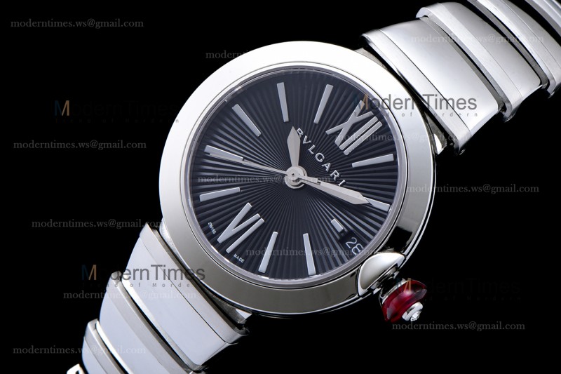 Bvlgari LVCEA Series SS/SS Blk BVF Automatic/Quartz 102195 LU28C6SSD