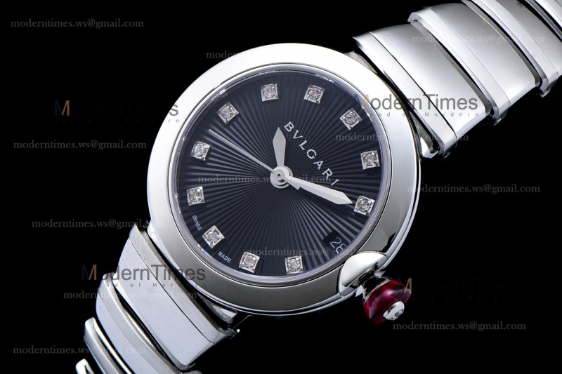 Bvlgari LVCEA Series SS/SS Blk BVF Automatic/Quartz 102195 LU28C6SSD