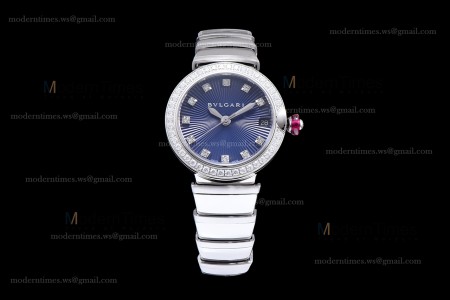 Bvlgari LVCEA Series Diams SS/SS Blu BVF Automatic/Quartz 102195 LU28C6SSD