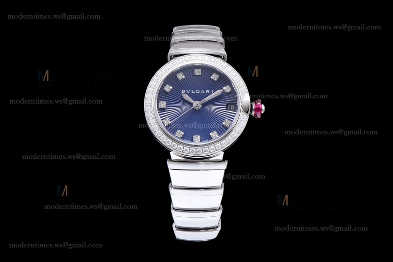 Bvlgari LVCEA Series Diams SS/SS Blk BVF Automatic/Quartz 102195 LU28C6SSD