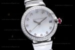 Bvlgari LVCEA Series Diams SS/SS Wht BVF Automatic/Quartz 102195 LU28C6SSD
